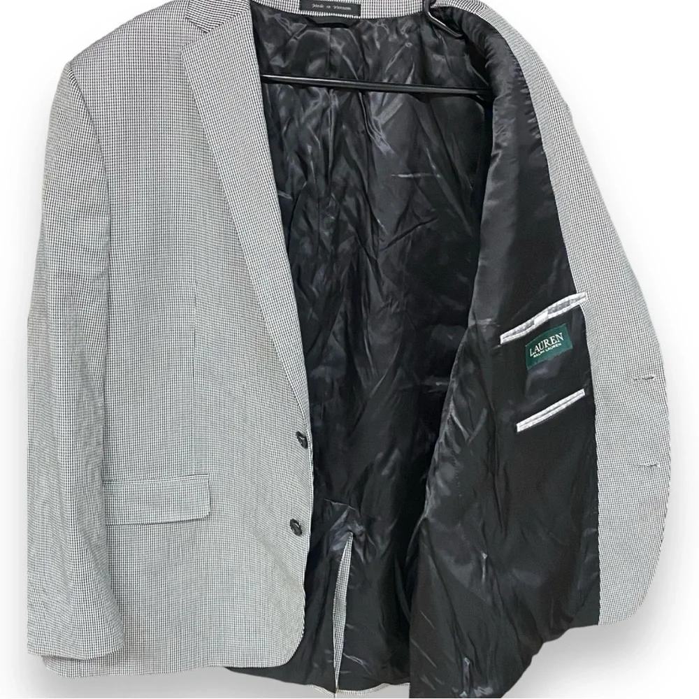 LAUREN RALPH LAUREN Mini Houndstooth Sports Jacket 46 R - Picture 4 of 10